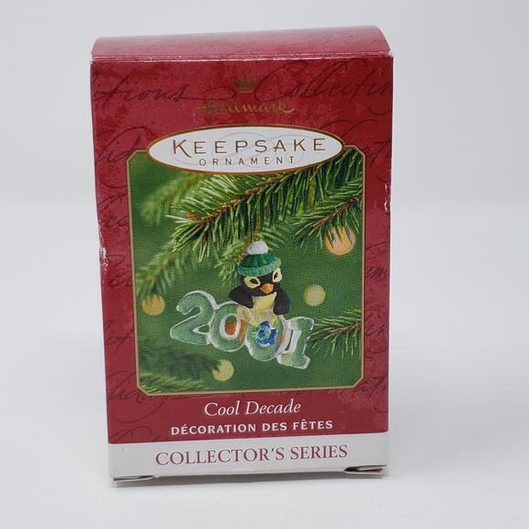 2001 Hallmark Cool Decade #2 Handcrafted Keepsake Christmas Holiday Ornament - Picture 1 of 9